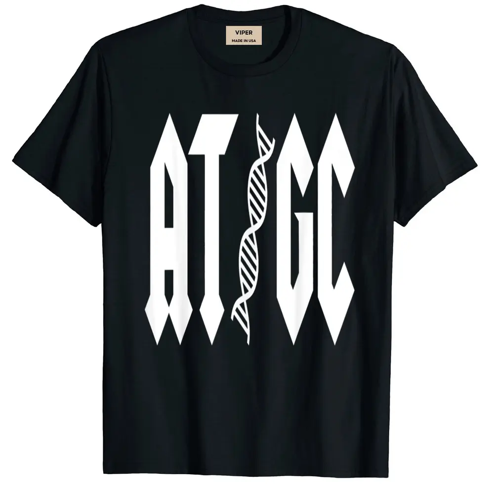 At Gc Biology Dna Strand Double Helix Teacher Pupil Student T-Shirt - Black