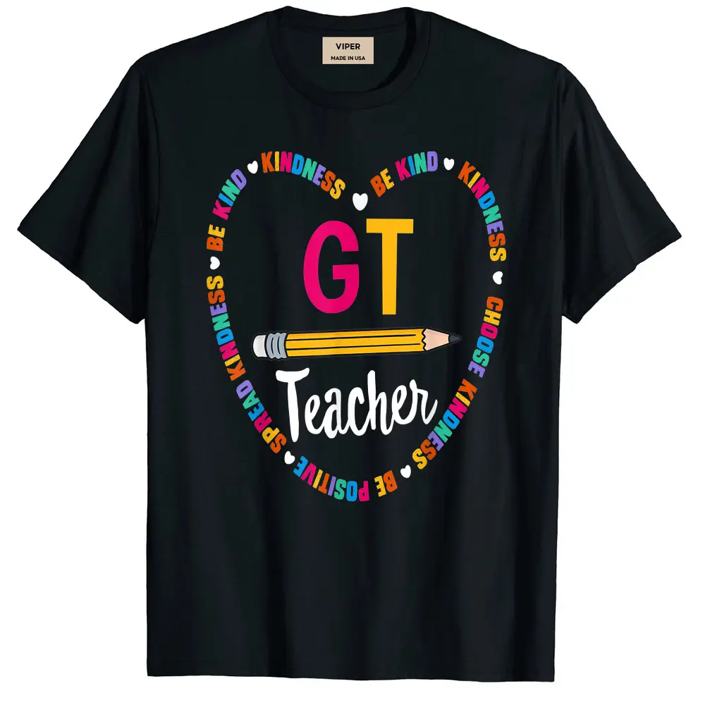 Back To School Tee Gt Teacher Gifted And Talented Squad T-Shirt - Black