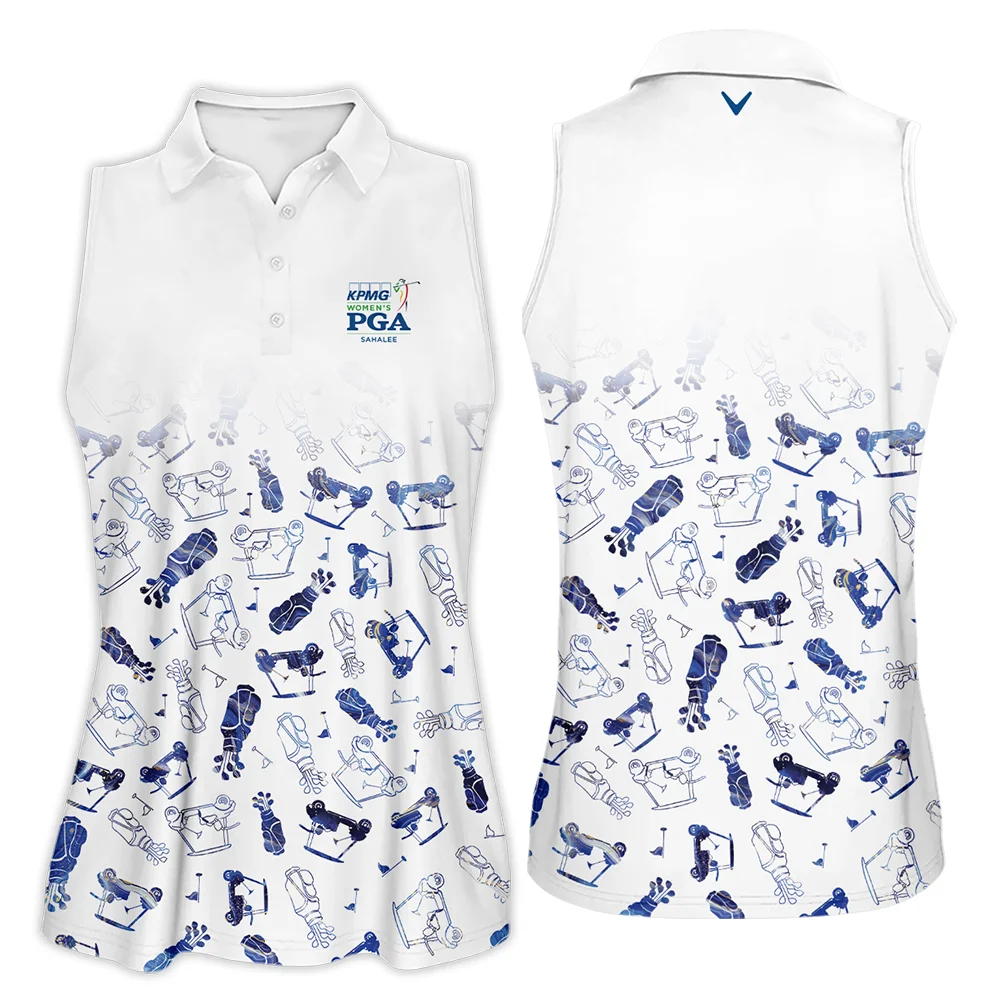 2024 KPMG Women's PGA Championship Golf Icon Abstract Callaway Sleeveless Polo Shirt