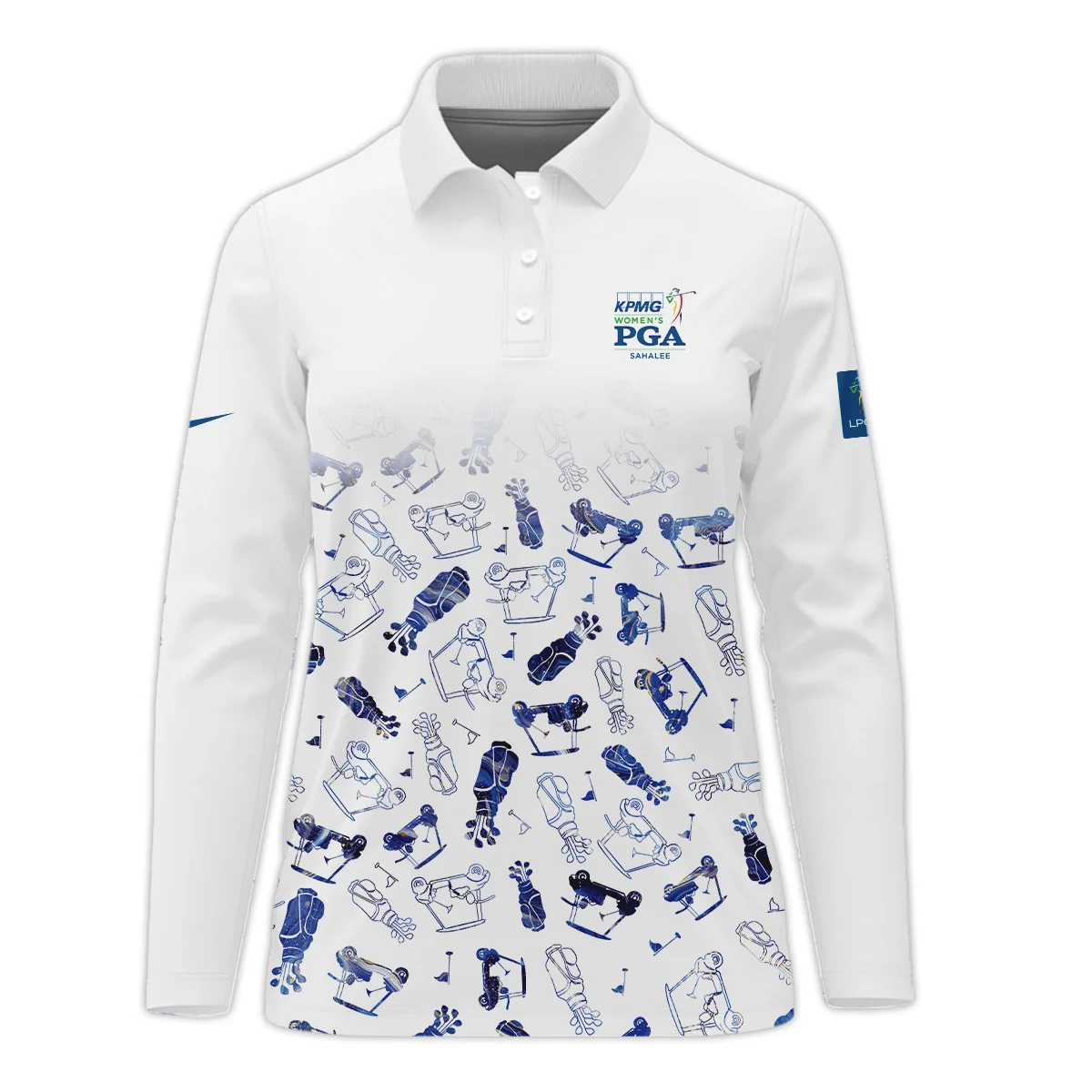 2024 KPMG Women's PGA Championship Golf Icon Abstract Nike Long Polo Shirt