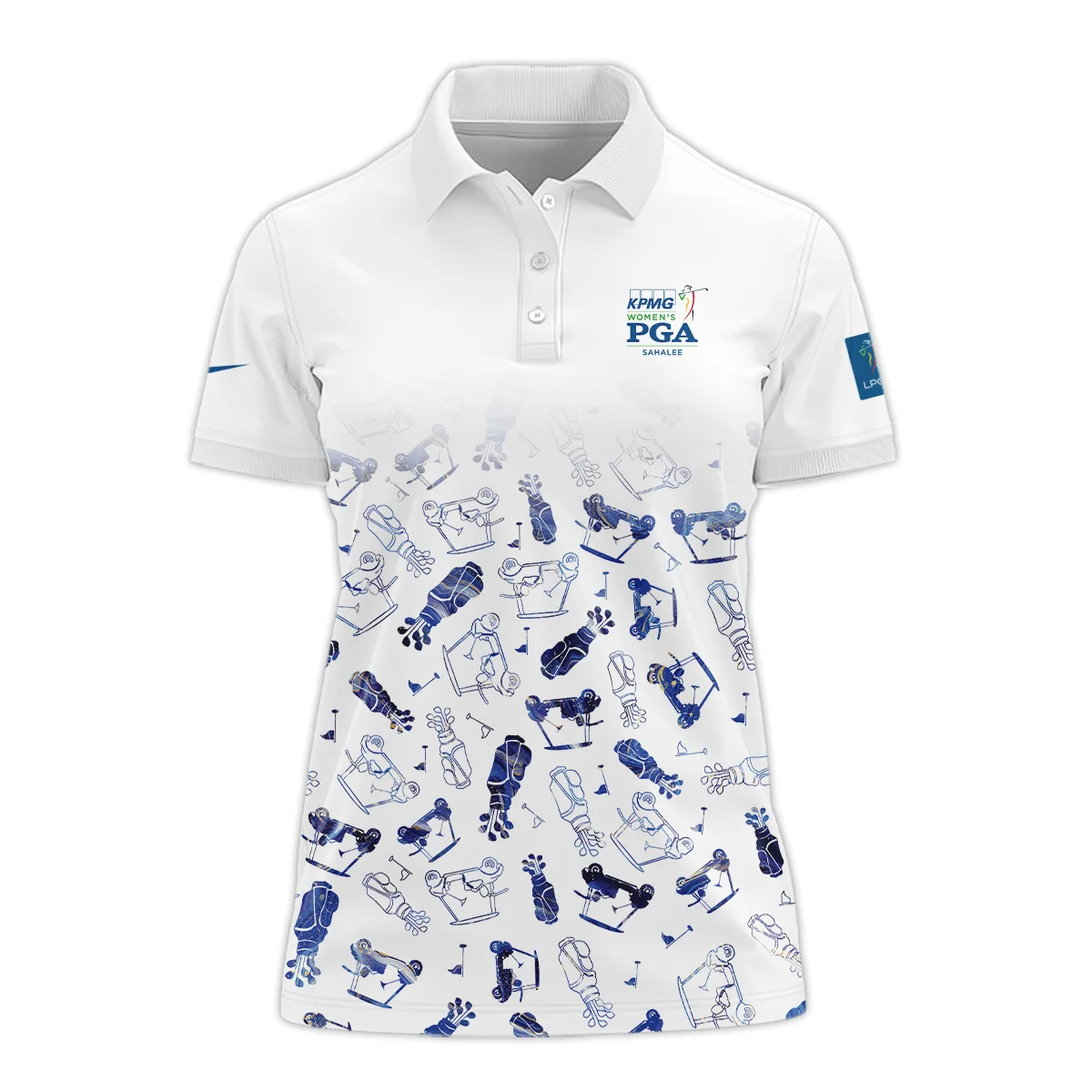 2024 KPMG Women's PGA Championship Golf Icon Abstract Nike Short Polo Shirt