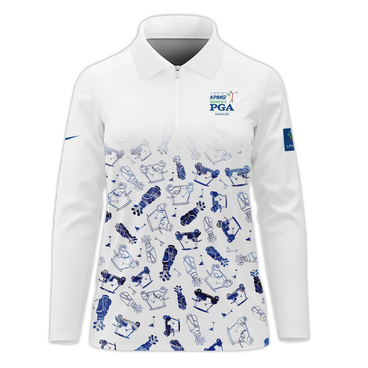 2024 KPMG Women's PGA Championship Golf Icon Abstract Nike Zipper Long Polo Shirt