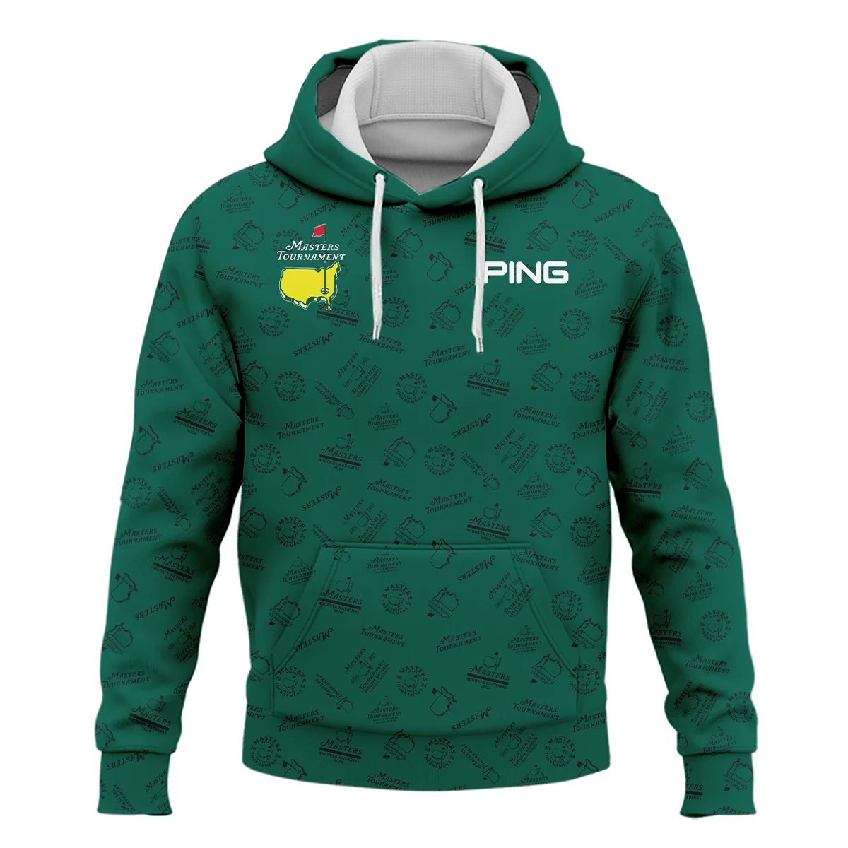 2024 Masters Tournament Ping Hoodie Shirt Sports Green Color Pattern All Over Print Hoodie Shirt