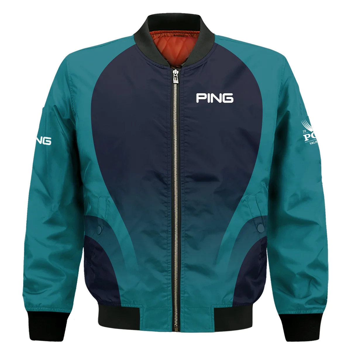 2024 PGA Championship Ping Golf Bomber Jacket Dark Cyan Very Dark Blue Gradient Golf Sports All Over Print Bomber Jacket