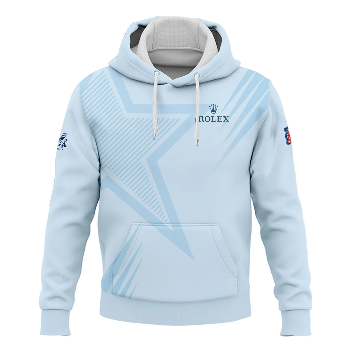 2024 PGA Championship Valhalla Golf Star Line Pattern Light Blue Rolex Hoodie Shirt Style Classic Hoodie Shirt