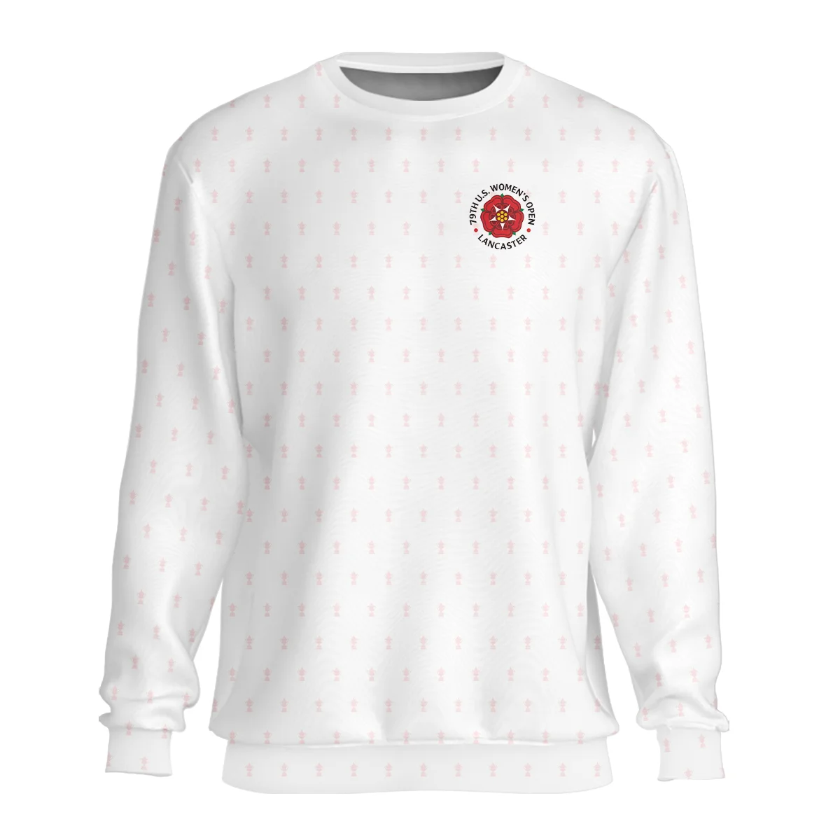 79th U.S. Women’s Open Lancaster Pattern Cup White Sweatshirt Pink Color All Over Print Sweatshirt