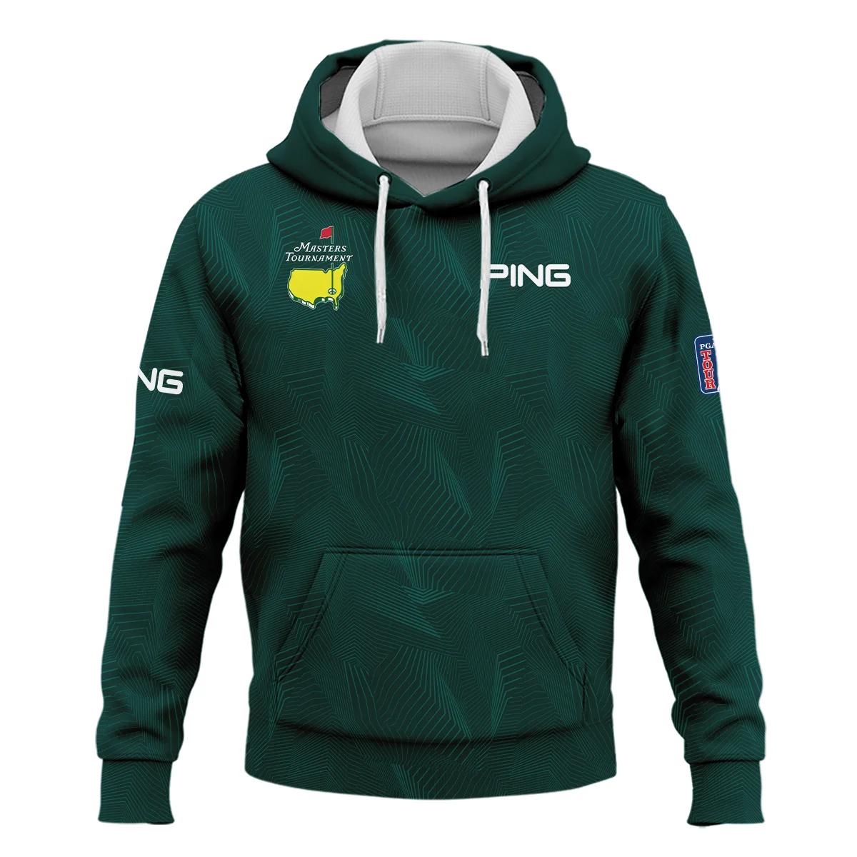 Abstract Pattern Lines Forest Green Masters Tournament Ping Hoodie Shirt Style Classic Hoodie Shirt