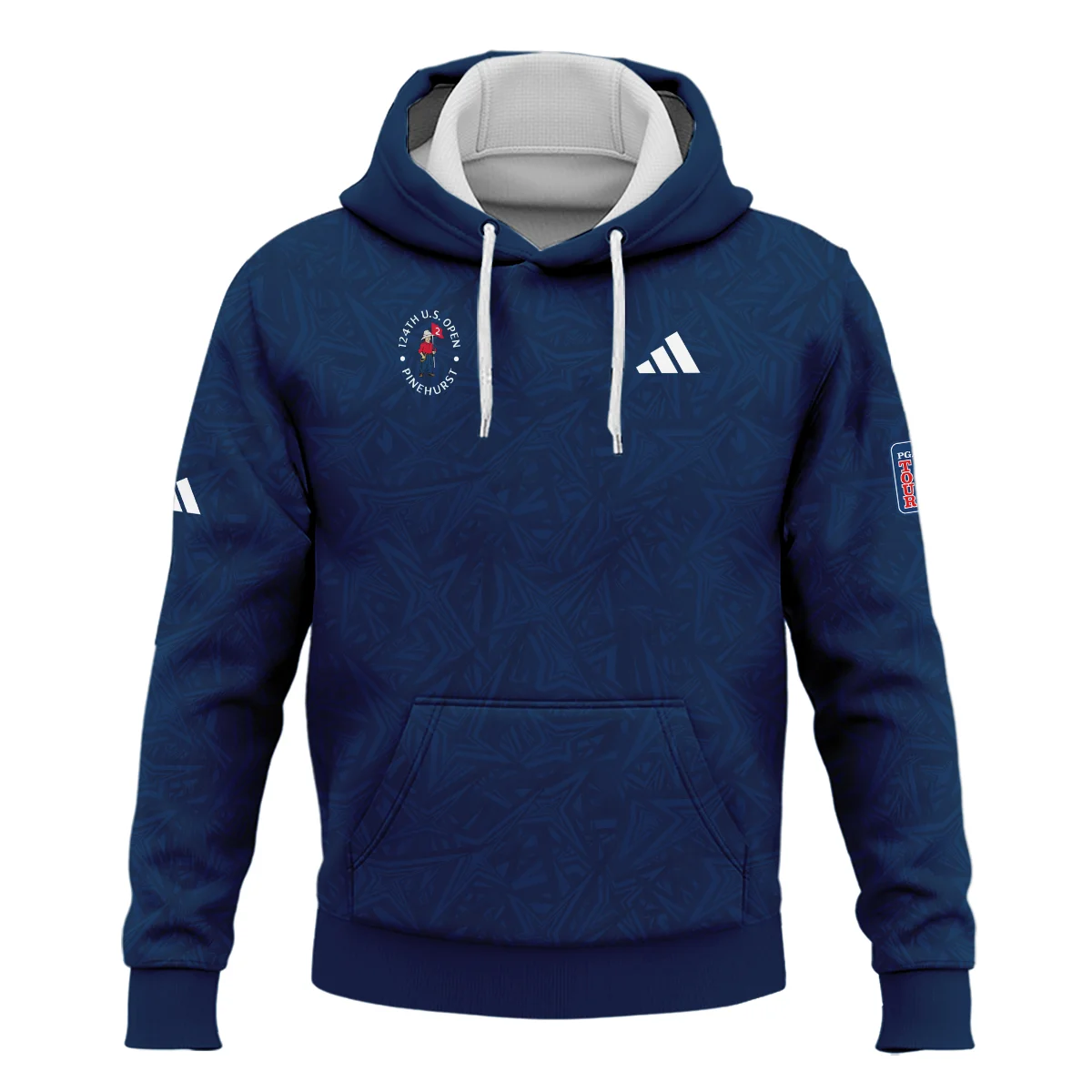 Adidas 124th U.S. Open Pinehurst Stars Gradient Pattern Dark Blue Hoodie Shirt Style Classic Hoodie Shirt