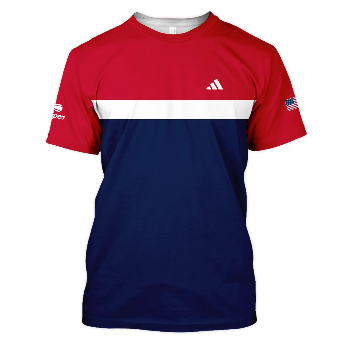 Adidas Blue Red White Background US Open Tennis Champions Unisex T-Shirt Style Classic T-Shirt