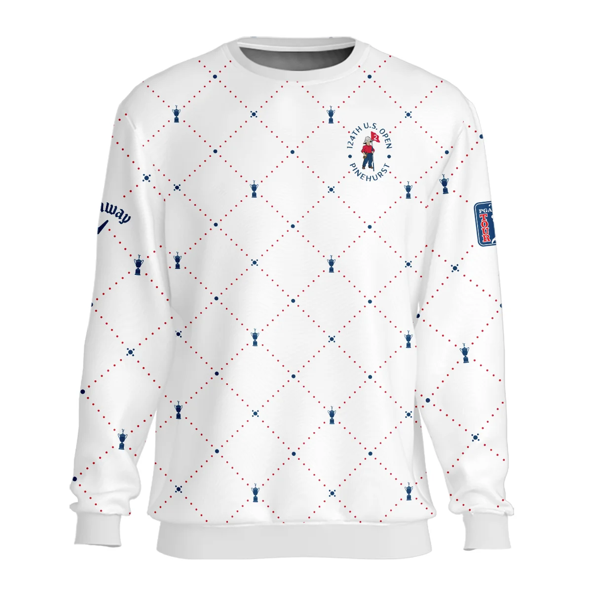 Argyle Pattern With Cup 124th U.S. Open Pinehurst Callaway Unisex Sweatshirt Style Classic Sweatshirt