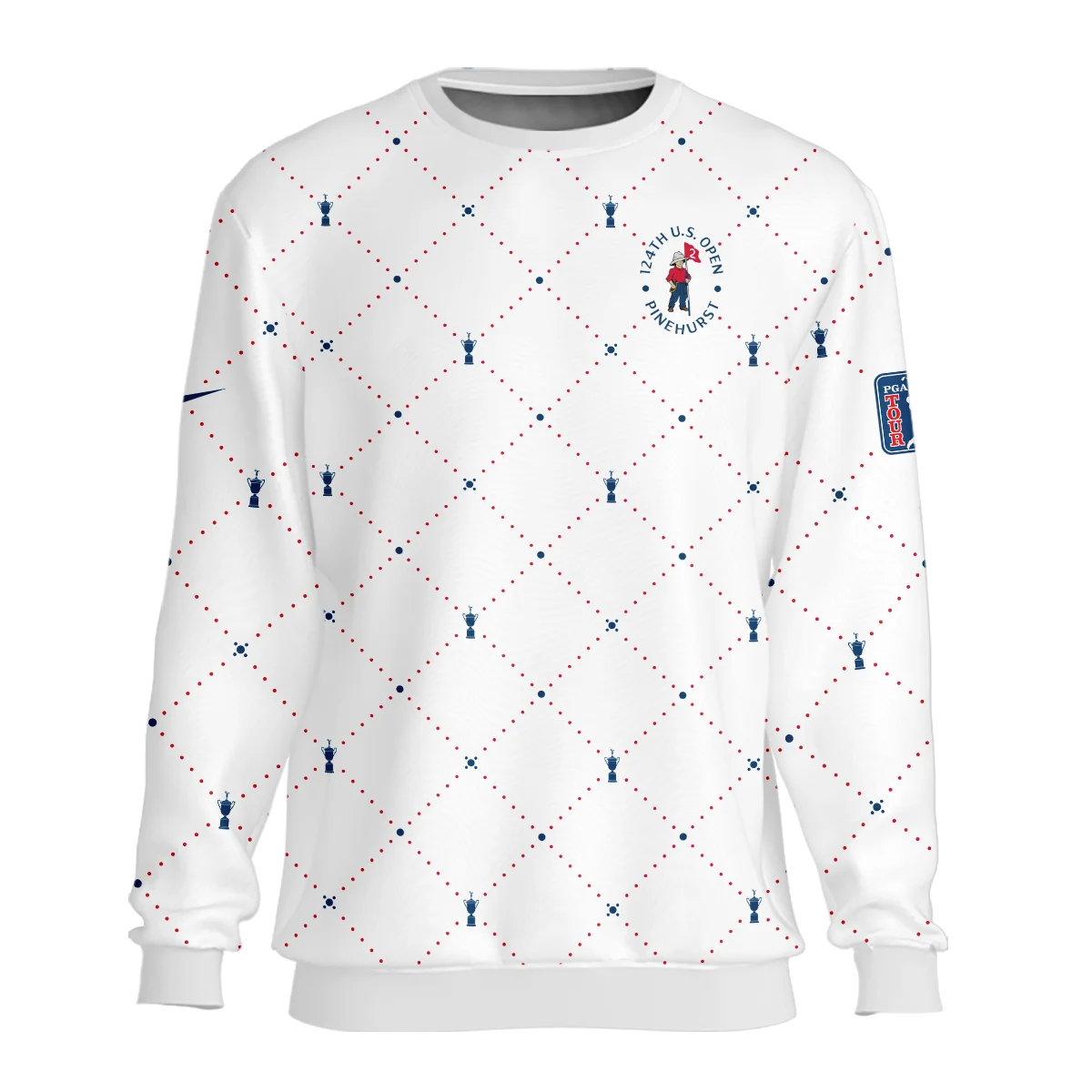 Argyle Pattern With Cup 124th U.S. Open Pinehurst Nike Unisex Sweatshirt Style Classic Sweatshirt