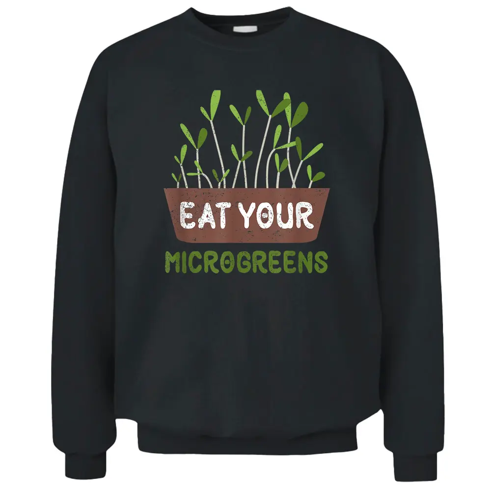 Awesome Microgreens Farmer Sprouts Grower Backyard Farming - Copy Pullover Sweatshirt