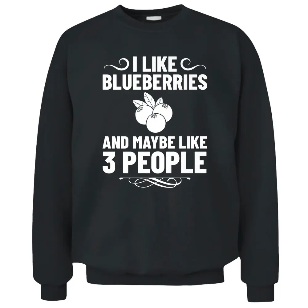 Blueberry Plant Blueberries Farmer Bush Tree Muffins Ver 1 - Copy Pullover Sweatshirt