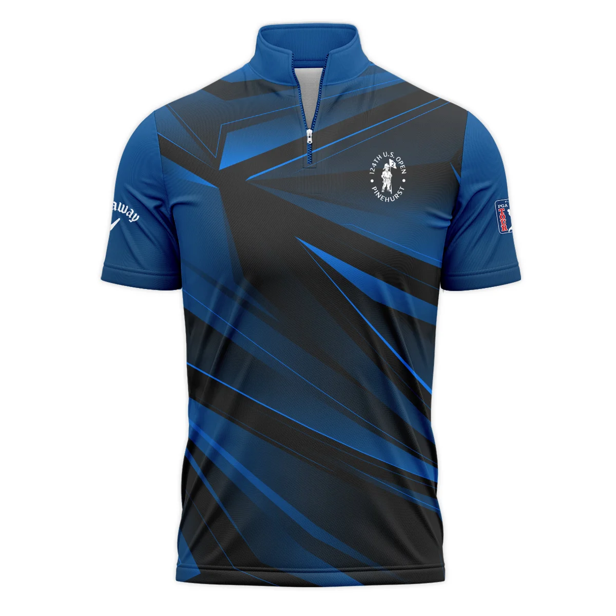 Callaway 124th U.S. Open Pinehurst Dark Blue Gradient Sublimation Quarter-Zip Polo Shirt