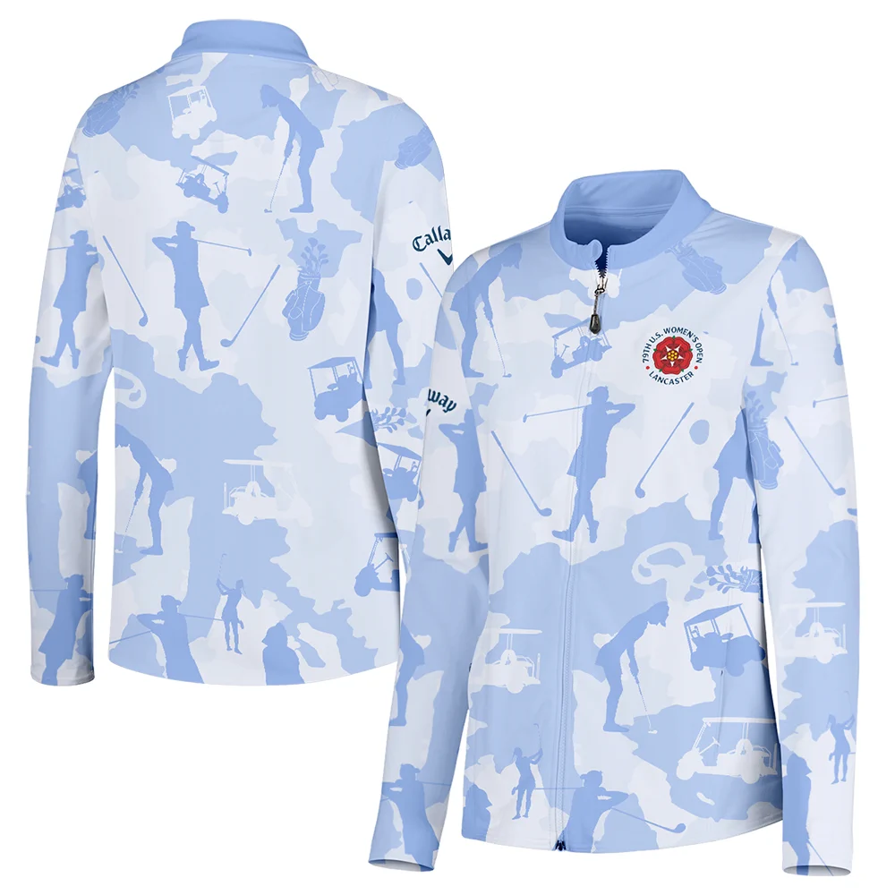 Camo Blue Color 79th U.S. Women’s Open Lancaster Callaway Full-Zip Jacket Golf Sport All Over Print Full-Zip Jacket