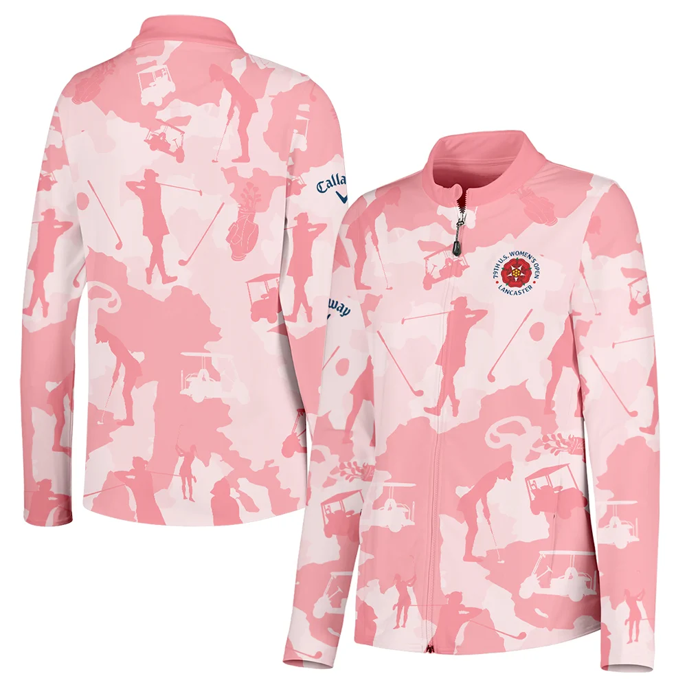 Camo Pink Color 79th U.S. Women’s Open Lancaster Callaway Full-Zip Jacket Golf Sport All Over Print Full-Zip Jacket