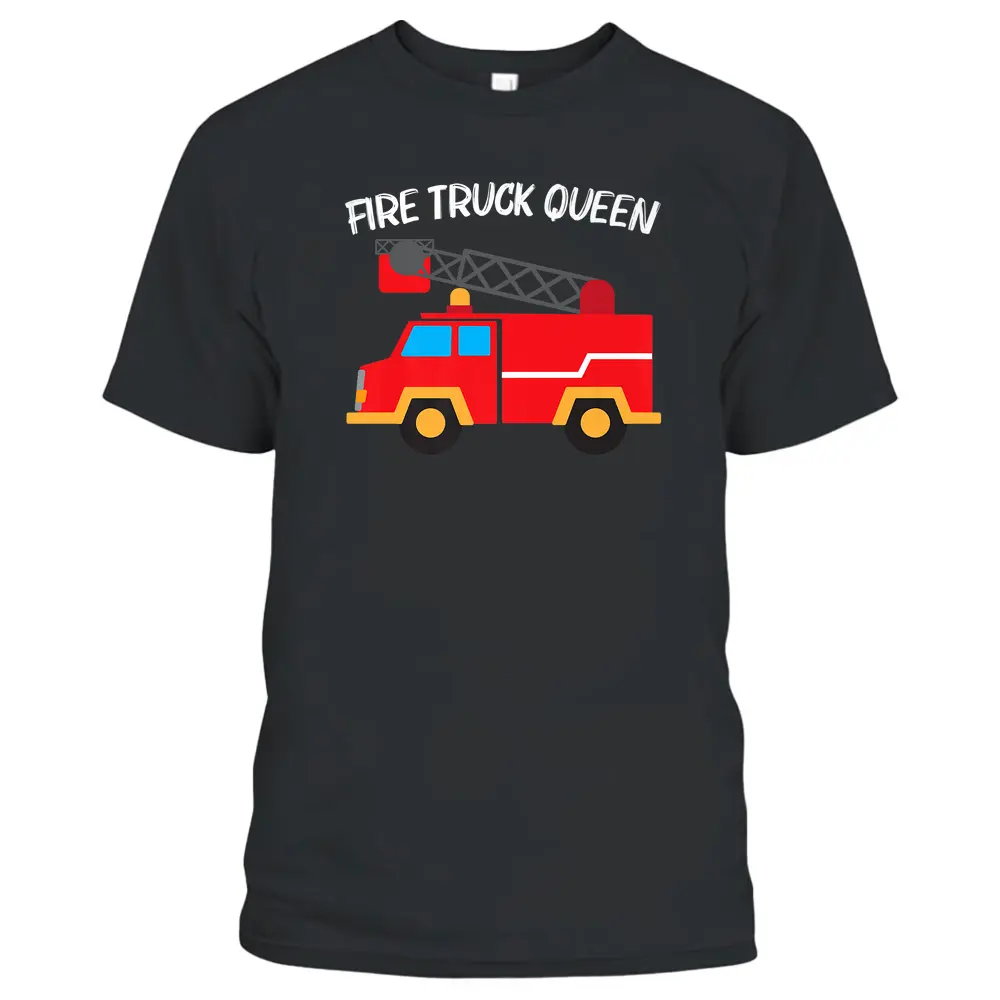 Cool Fire Truck Art For Women Mom Kids Firetruck Firefighter T-Shirt