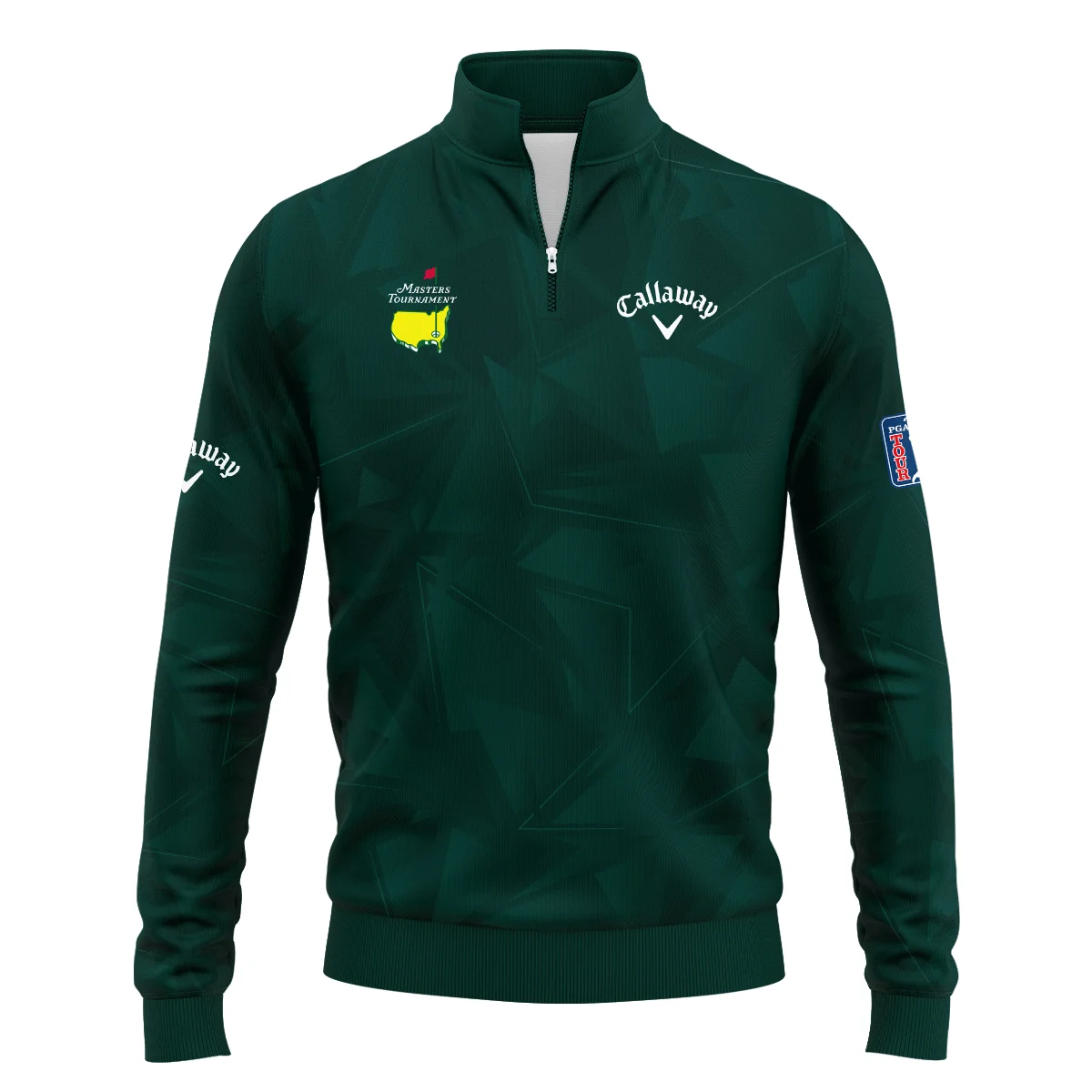 Dark Green Abstract Sport Masters Tournament Callaway Quarter-Zip Jacket Style Classic Quarter-Zip Jacket