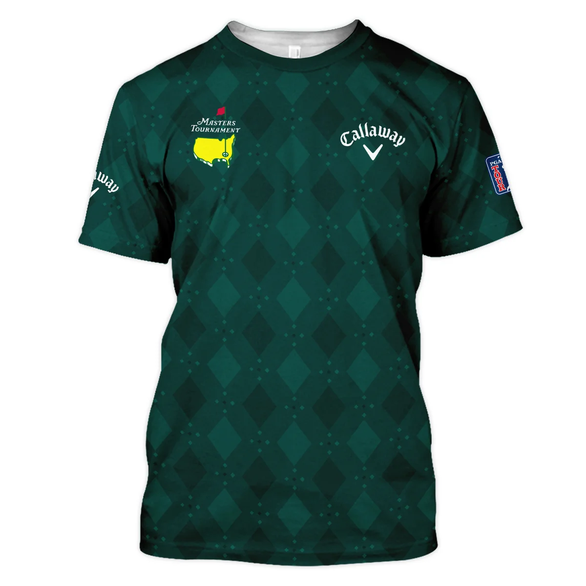 Dark Green Argyle Plaid Pattern Golf Masters Tournament Callaway Unisex T-Shirt Style Classic T-Shirt