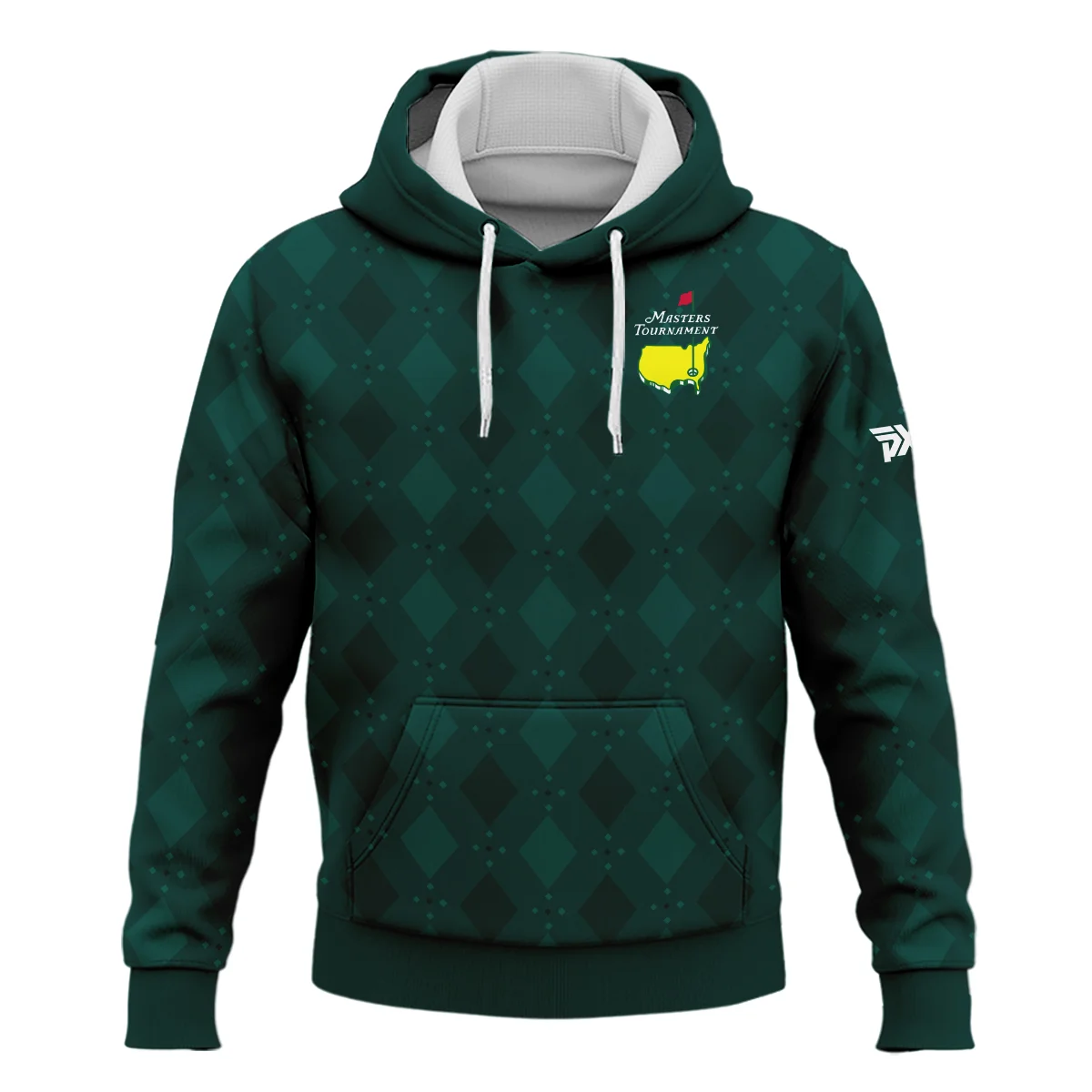 Dark Green Argyle Plaid Pattern Golf Masters Tournament Hoodie Shirt Style Classic Hoodie Shirt