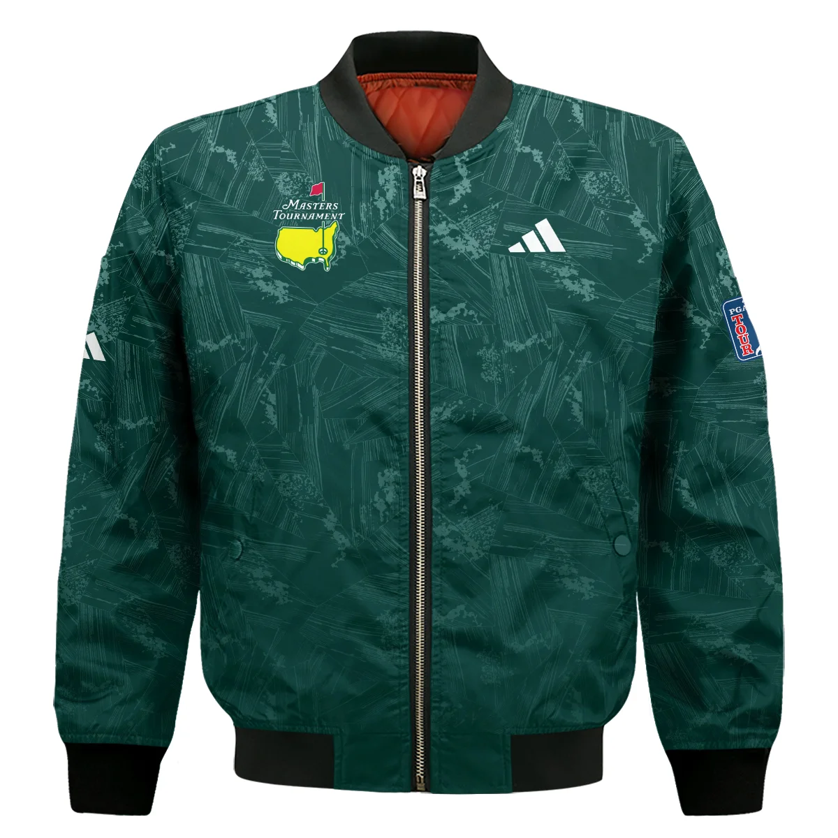 Dark Green Background Masters Tournament Adidas Bomber Jacket Style Classic Bomber Jacket