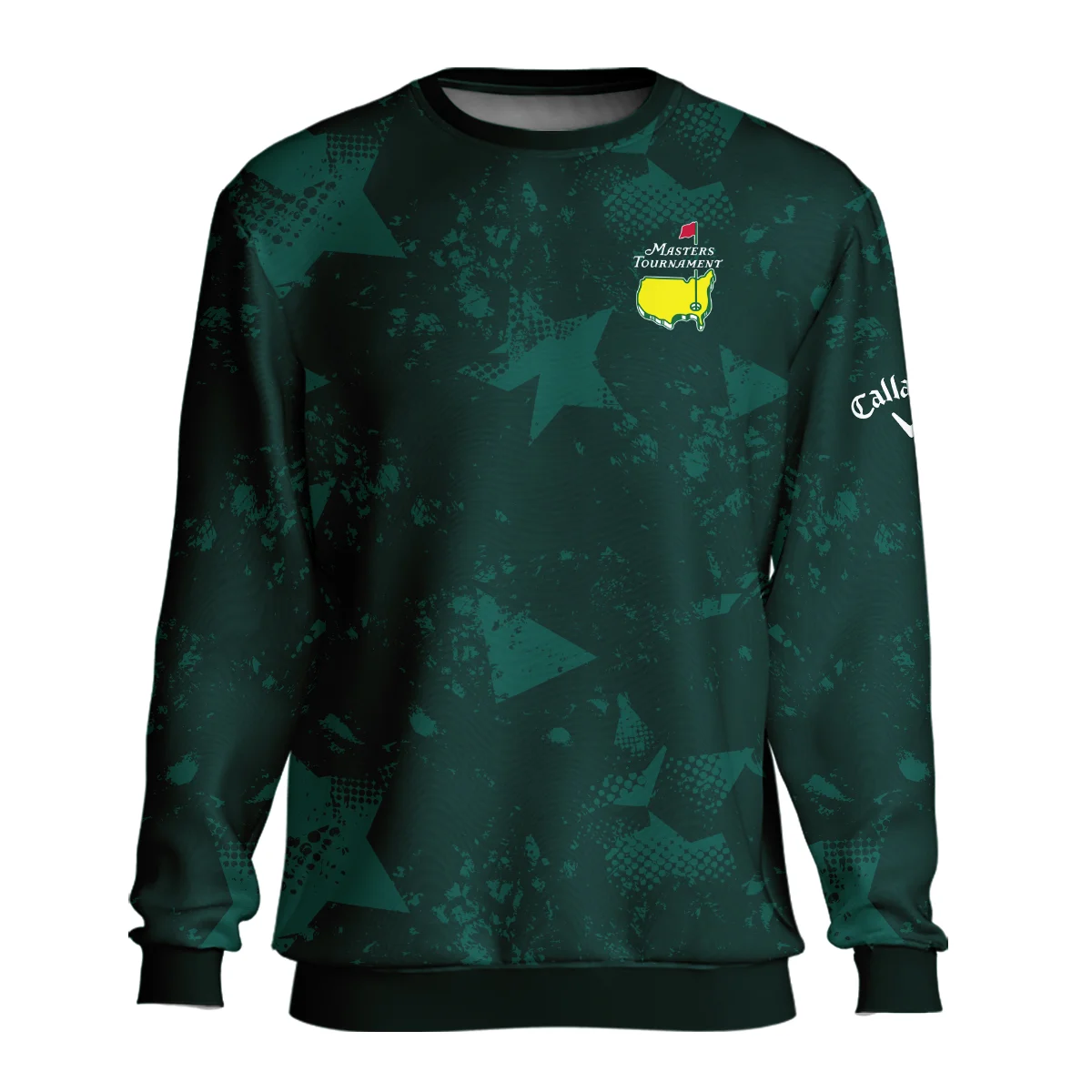 Dark Green Grunge Stars Pattern Golf Masters Tournament Callaway Unisex Sweatshirt Style Classic Sweatshirt