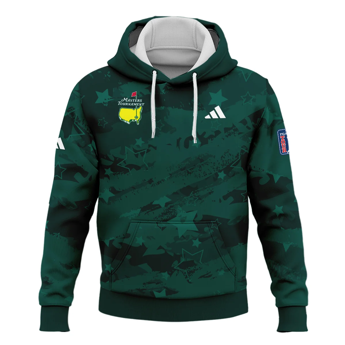 Dark Green Stars Pattern Grunge Background Masters Tournament Adidas Hoodie Shirt Style Classic Hoodie Shirt