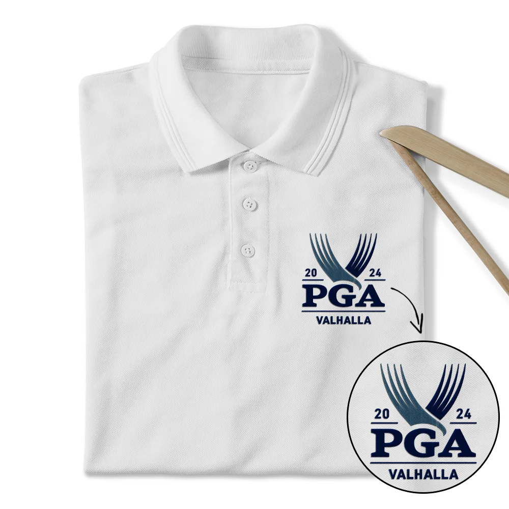 Embroidered Polo 2024 PGA Championship at Valhalla Embroidered Apparel ...