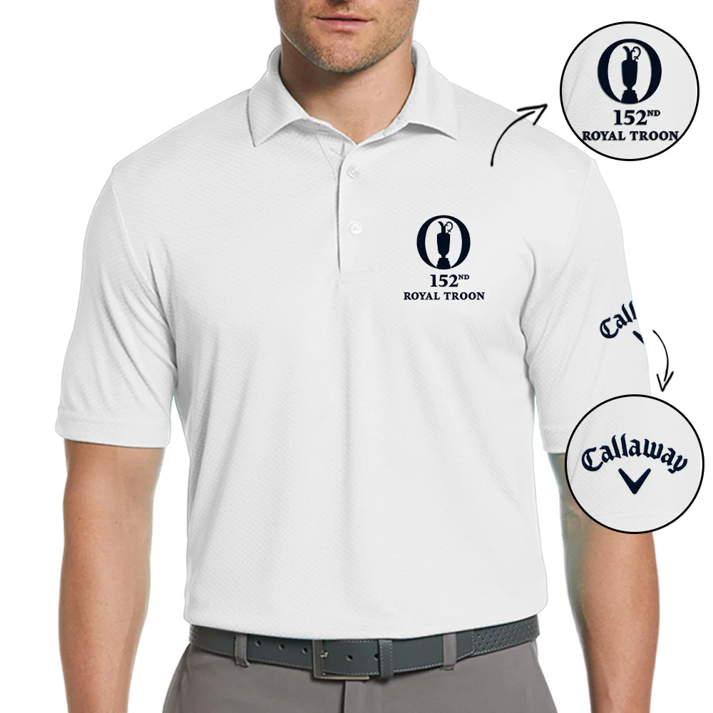 Embroidered Polo Callaway The 152nd Open Championship Royal Troon Embroidered Apparel