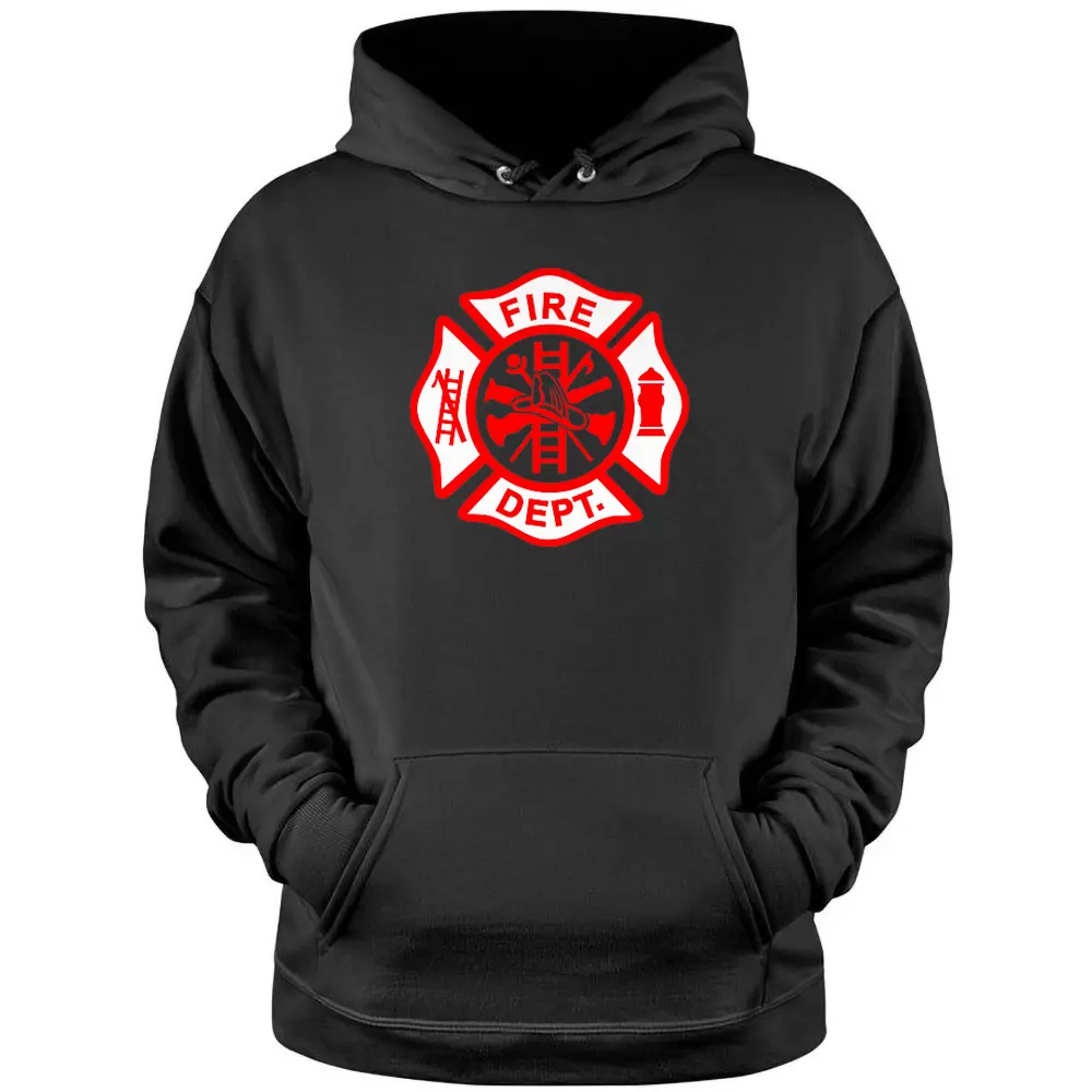 Fire Department Uniform Official Firefighter Gear Pullover Hoodie ...