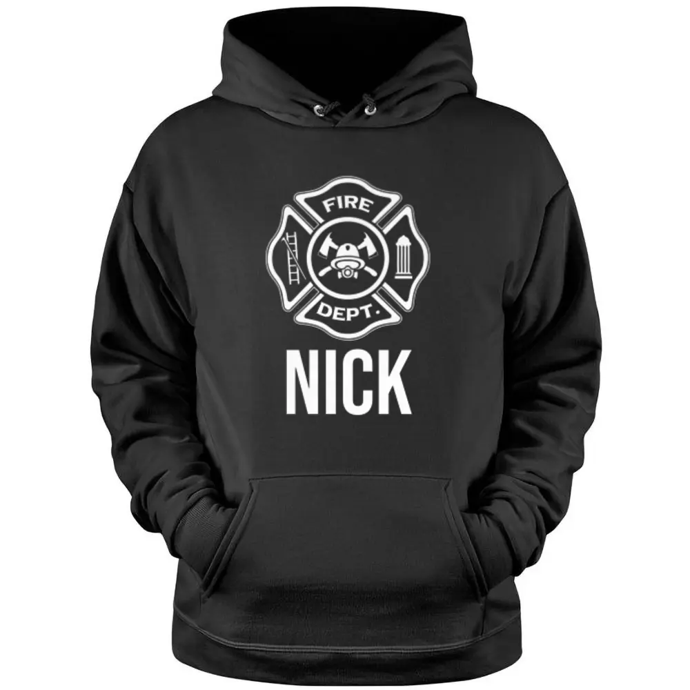 Fireman Nick Name Firefighter Logo Symbol Pullover Hoodie