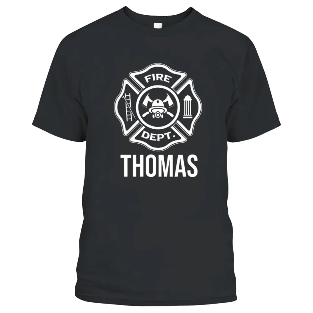 Fireman Thomas Name Firefighter Logo Symbol T-Shirt