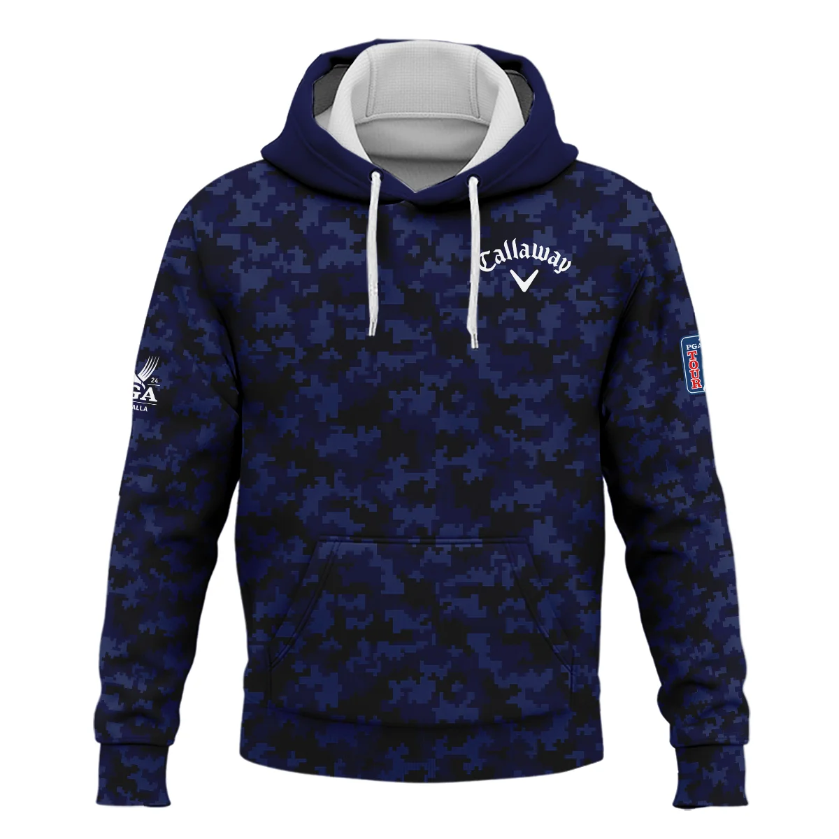 Golf 2024 PGA Championship Callaway Hoodie Shirt Blue Camouflage Pattern Sport All Over Print Hoodie Shirt