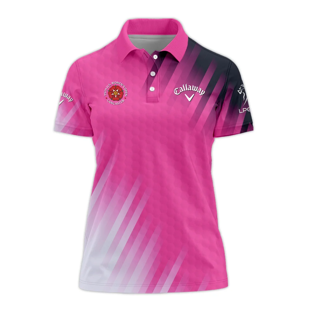 Golf 79th U.S. Women’s Open Lancaster Callaway Polo Shirt Pink Color All Over Print Polo Shirt For Woman