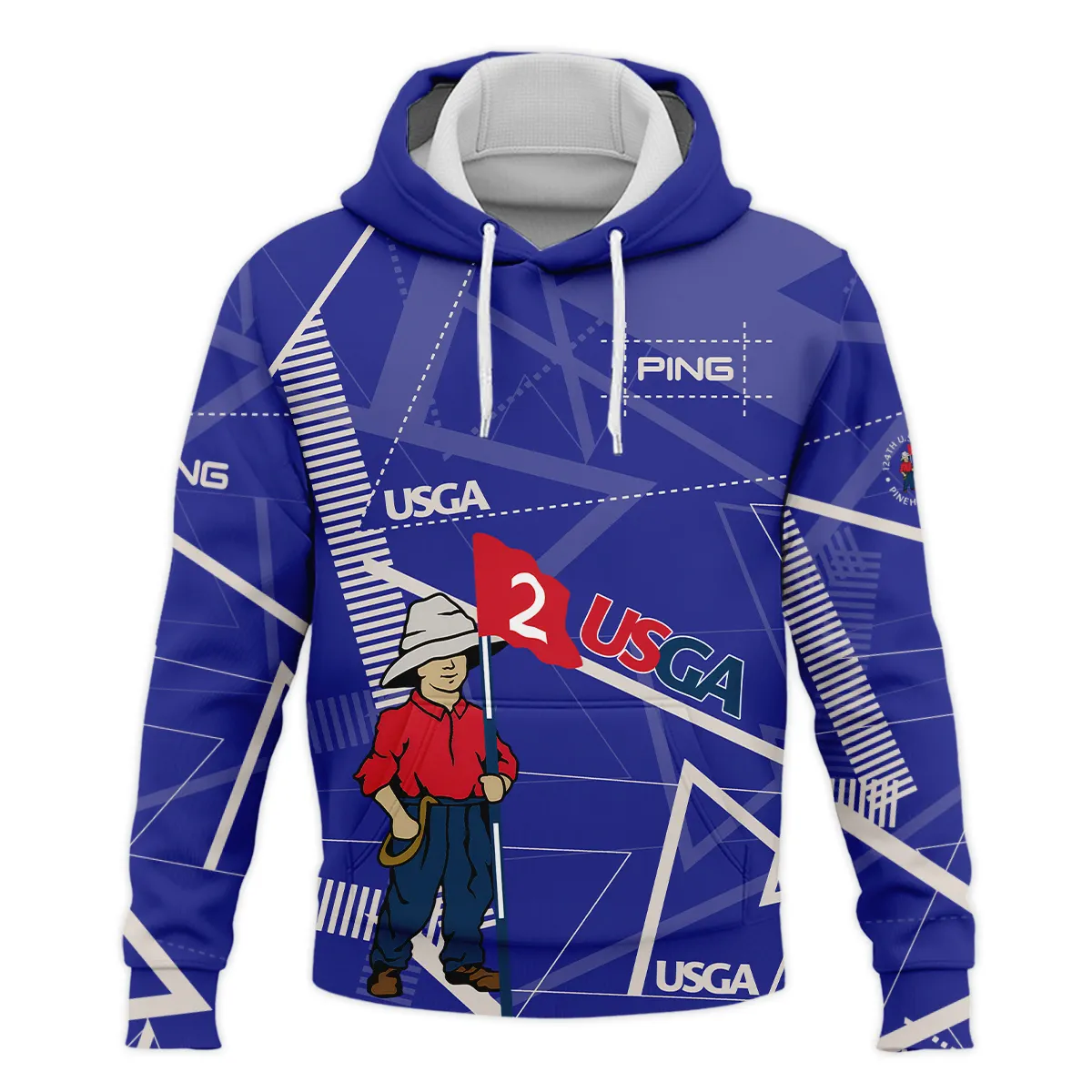 Golf Abstract Line Pattern 124th U.S. Open Pinehurst Ping Hoodie Shirt Style Classic