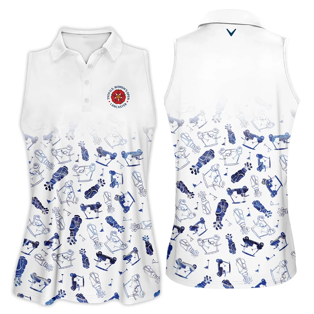 Golf Icon Abstract Pattern 79th U.S. Women’s Open Lancaster Callaway Sleeveless Polo Shirt