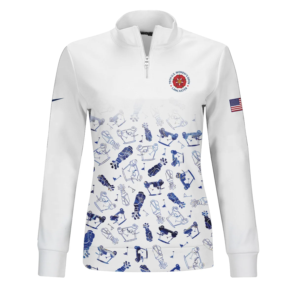 Golf Icon Abstract Pattern 79th U.S. Women’s Open Lancaster Nike Quater Zip Women