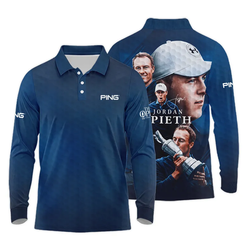 Golf Jordan Spieth Fans Loves 152nd The Open Championship Ping Long Polo Shirt Style Classic