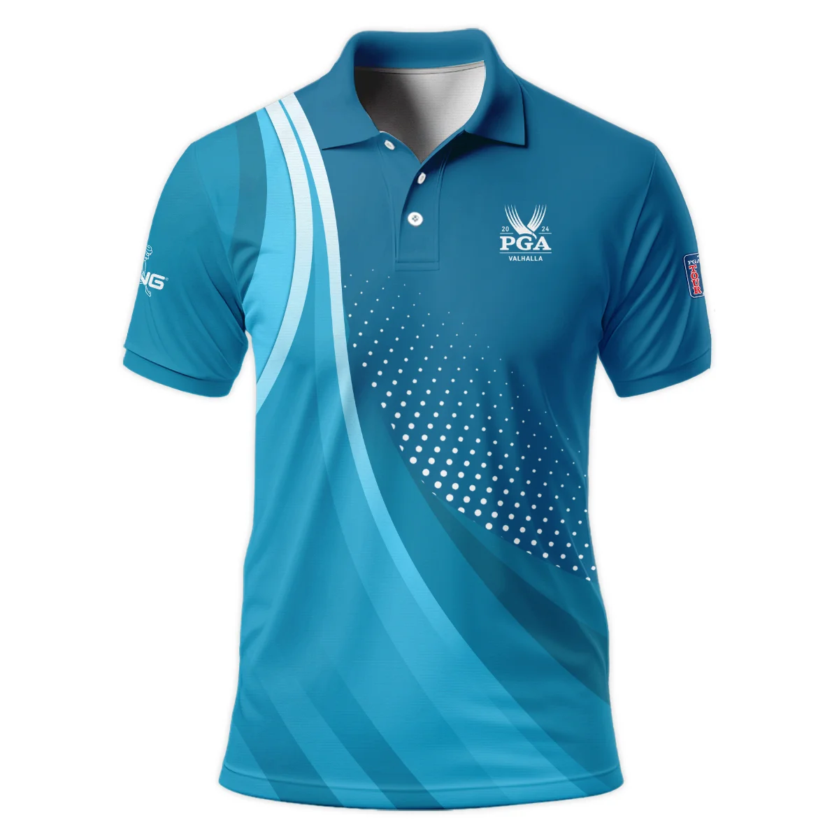 Golf Love Sport Color Blue 2024 PGA Championship Valhalla Ping Polo Shirt Style Classic Polo Shirt For Men