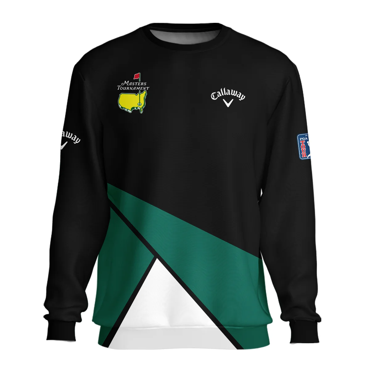 Golf Masters Tournament Callaway Unisex Sweatshirt Black And Green Golf Sports All Over Print Sweatshirt