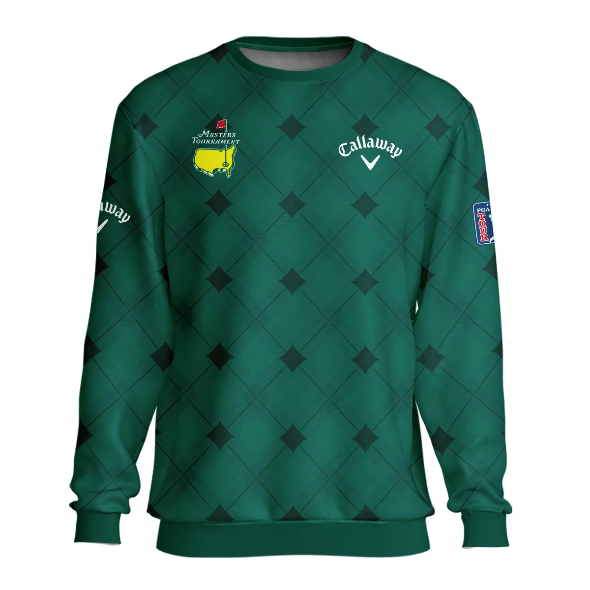 Golf Masters Tournament Green Argyle Pattern Callaway Unisex Sweatshirt Style Classic Sweatshirt