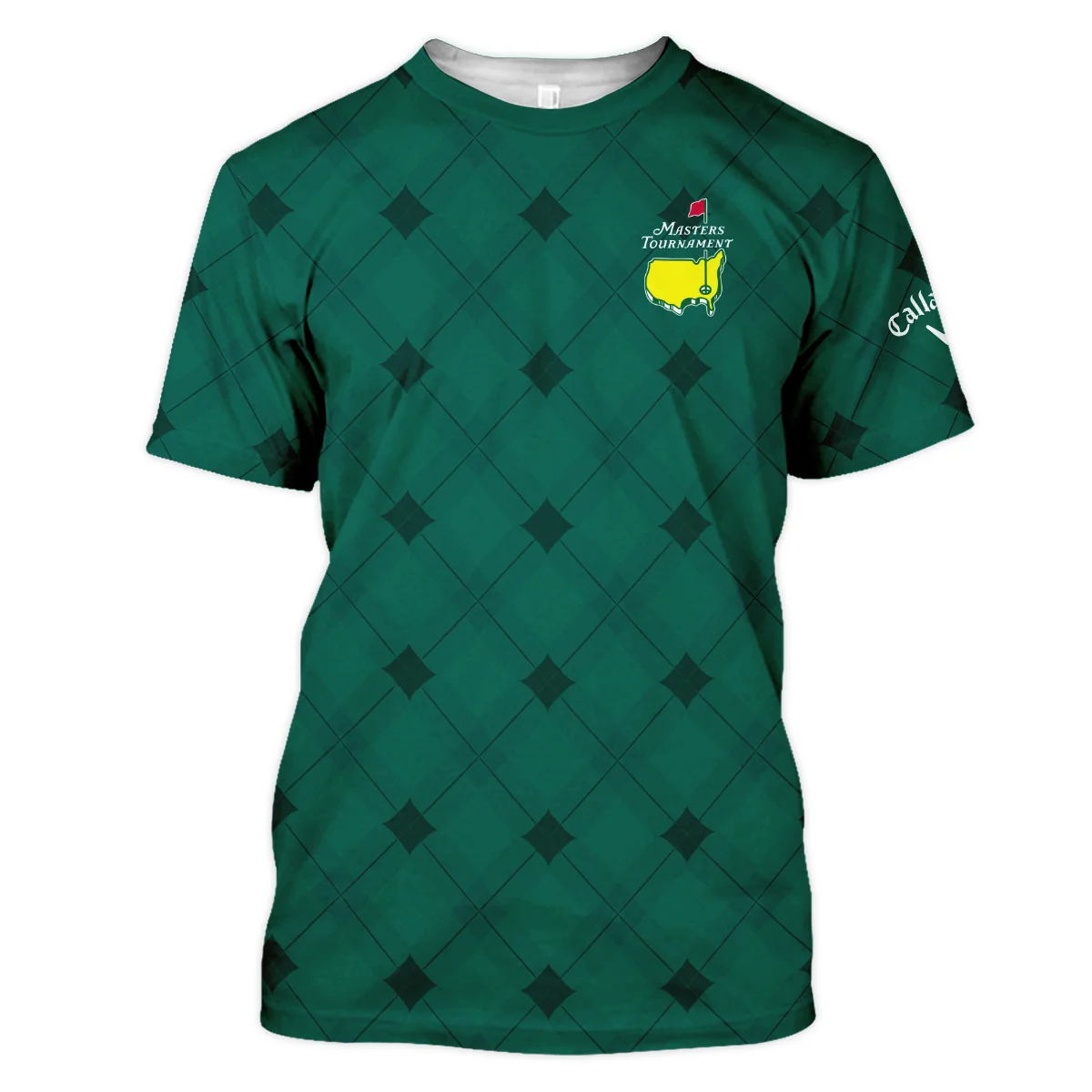 Golf Masters Tournament Green Argyle Pattern Callaway Unisex T-Shirt Style Classic T-Shirt