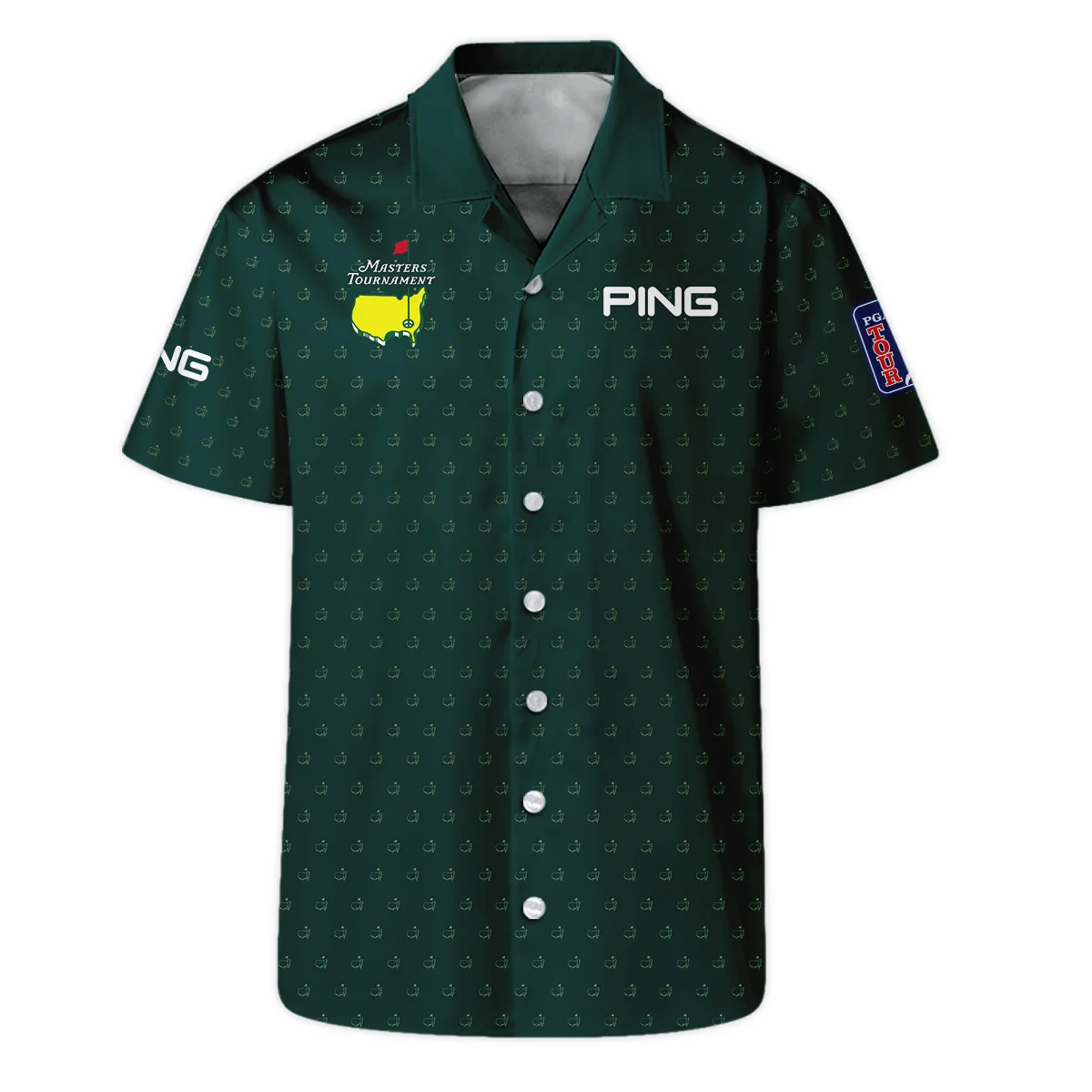 Golf Masters Tournament Ping Hawaiian Shirt Logo Pattern Gold Green Golf Sports All Over Print Oversized Hawaiian Shirt