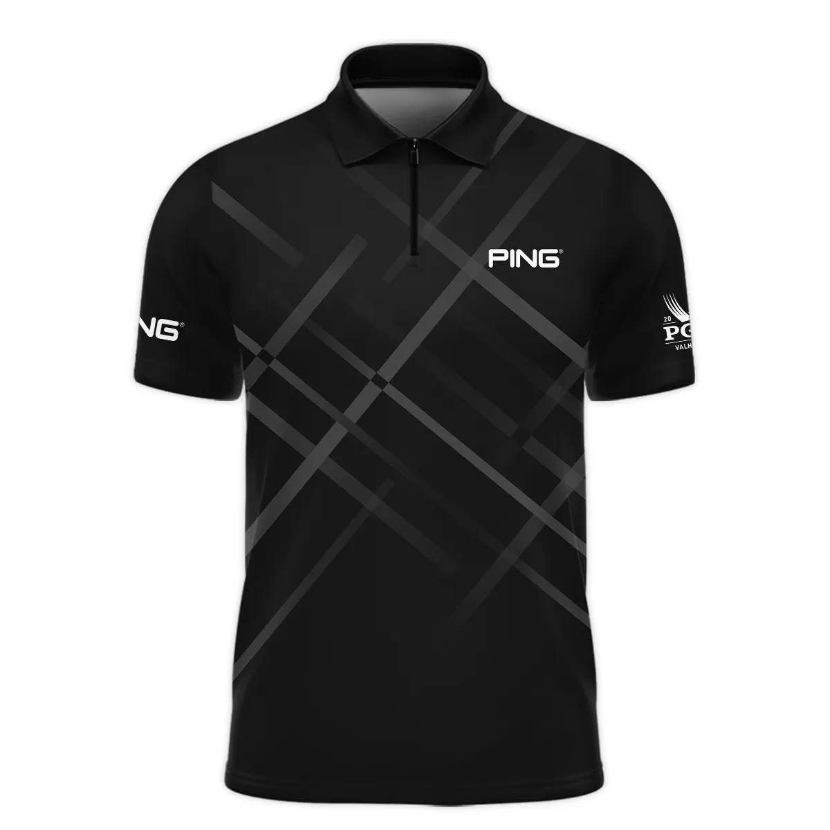 Golf Pattern 2024 PGA Championship Valhalla Ping Zipper Polo Shirt Style Classic