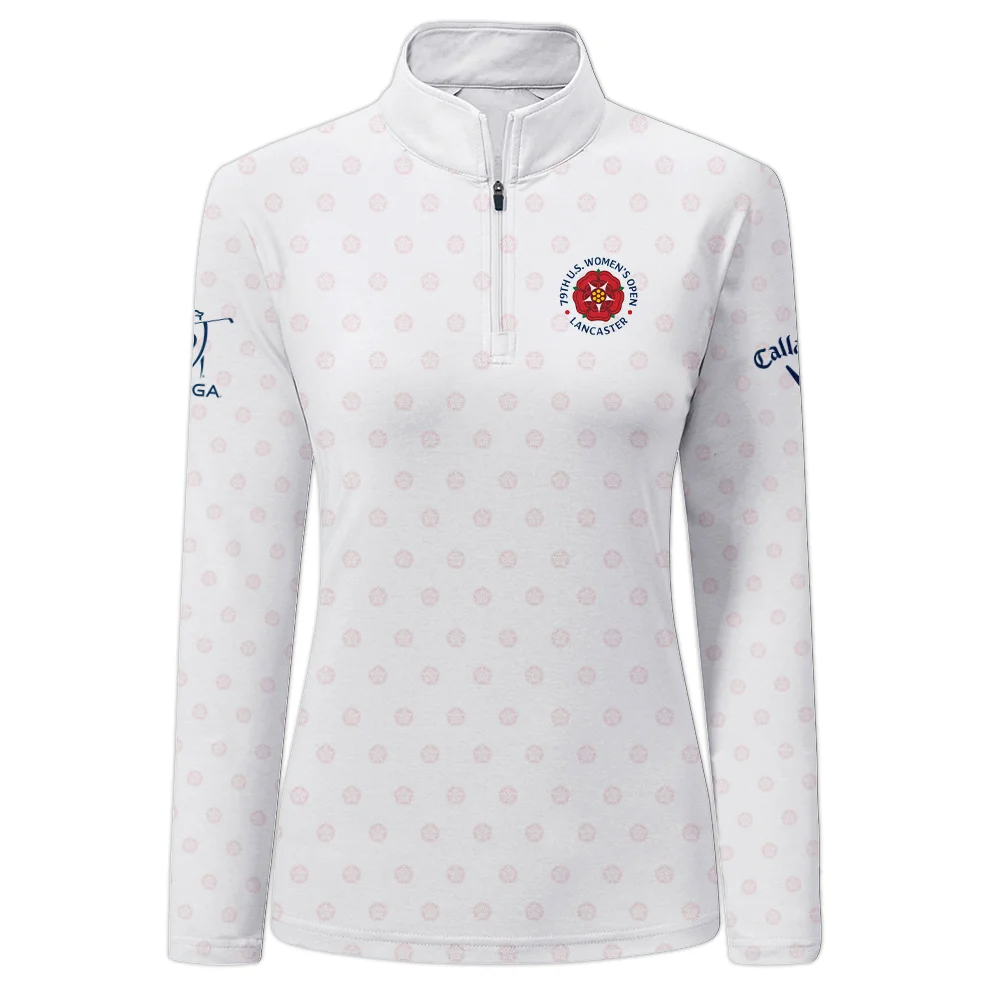 Golf Pattern 79th U.S. Women’s Open Lancaster Callaway Quarter-Zip Jacket White Color All Over Print Quarter-Zip Jacket