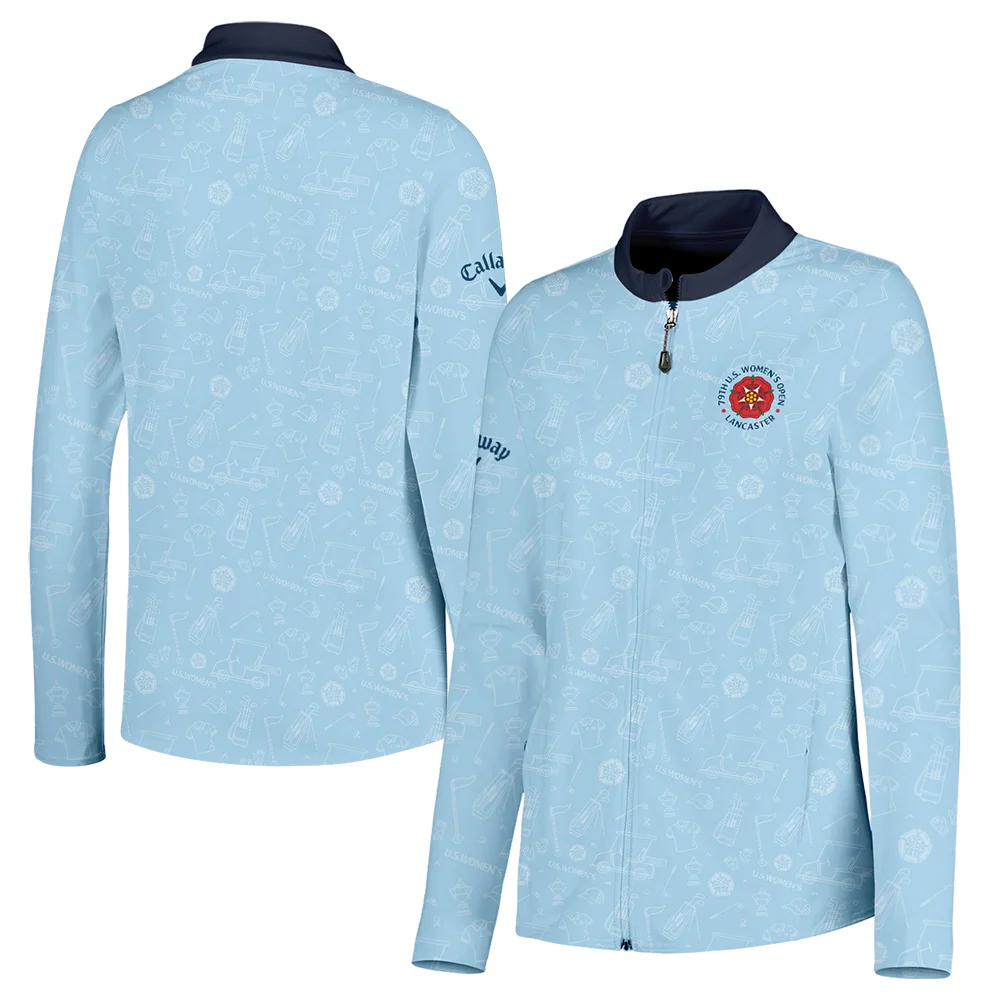 Golf Pattern Blue 79th U.S. Women’s Open Lancaster Callaway Full-Zip Jacket Golf Sport All Over Print Full-Zip Jacket