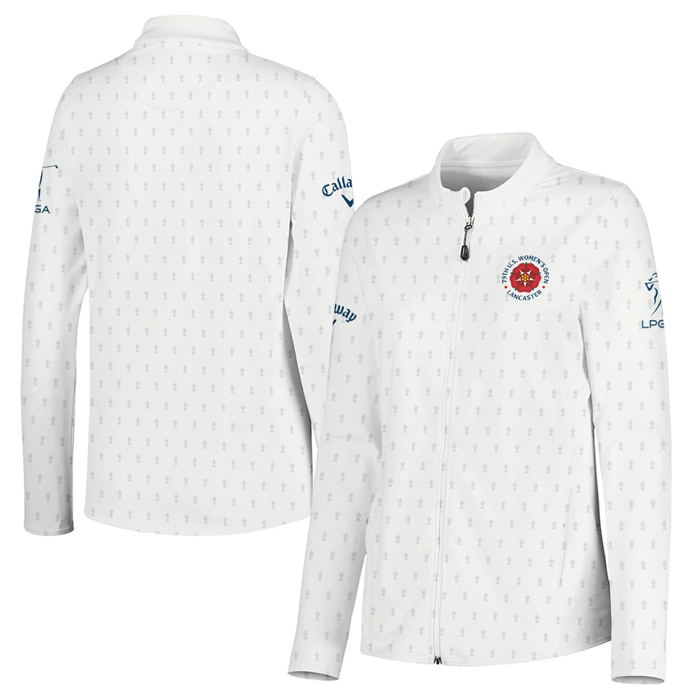 Golf Pattern Cup 79th U.S. Women’s Open Lancaster Callaway Full-Zip Jacket Golf Sport White All Over Print Full-Zip Jacket