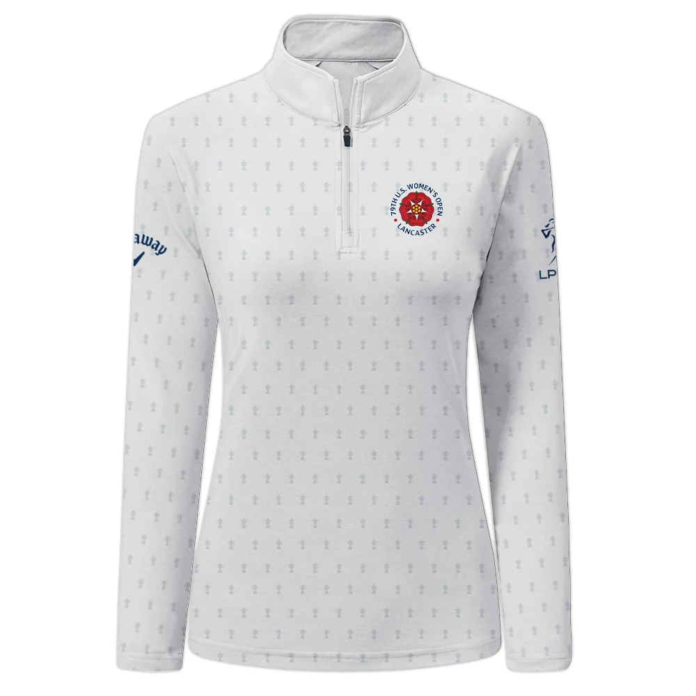 Golf Pattern Cup 79th U.S. Women’s Open Lancaster Callaway Quarter-Zip Jacket Golf Sport White All Over Print Quarter-Zip Jacket