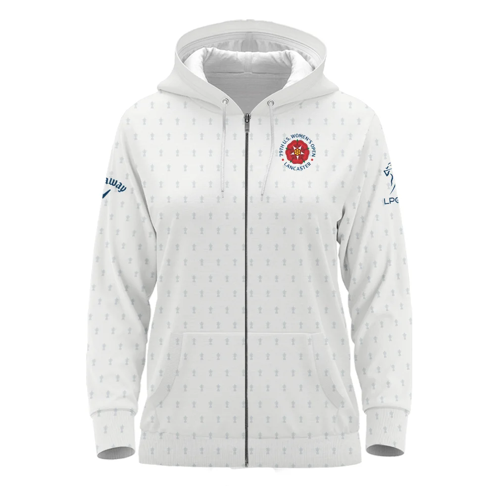 Golf Pattern Cup 79th U.S. Women’s Open Lancaster Callaway Zipper Hoodie Shirt Golf Sport White All Over Print Zipper Hoodie Shirt