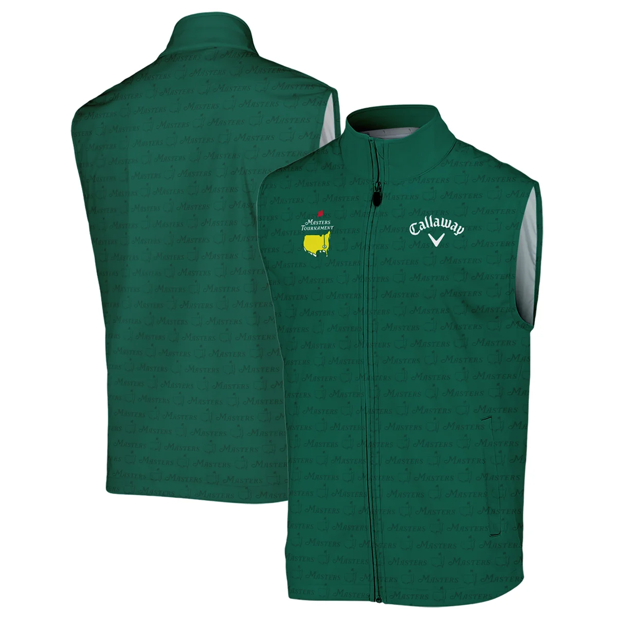 Golf Pattern Cup Green Masters Tournament Callaway Sleeveless Jacket Style Classic Sleeveless Jacket